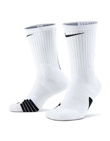 Nike Elite Crew Basketball Sock "White"