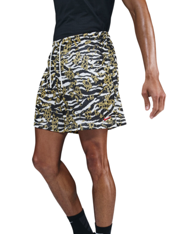 Nike Practice Mesh 13cm Dri-FIT Basketball Shorts "White Safari/University Red"