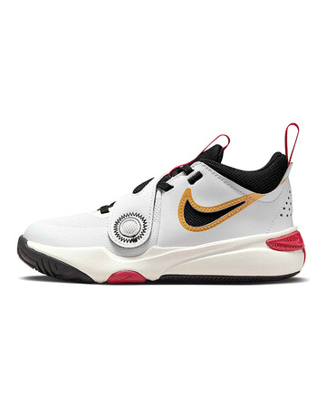 Nike Team Hustle D 11 (GS) "White Metallic Gold"