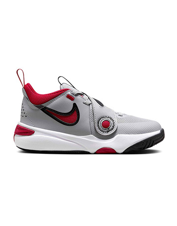 Nike Team Hustle D 11 (PS) "Grey GymRed"