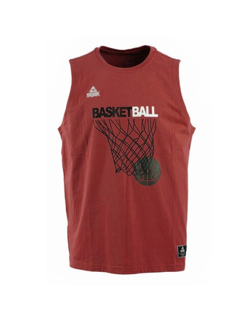 Camiseta Adulto/Niñ@ Peak Sport Basketball Hoop Graphic Tank Top "Red"