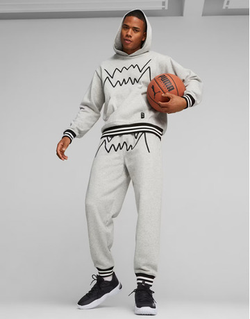 Puma Basketball Franchise Core Pant "Light Gray"