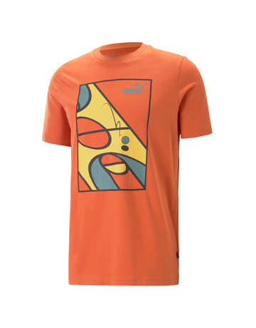 In den Einkaufswagen Puma Basketball Graphics Court Tee "Chili Powder" Puma Basketball Graphics Court Tee "Chili Powder"