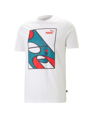 Puma Basketball Graphics Court Tee "White-Adriatic"