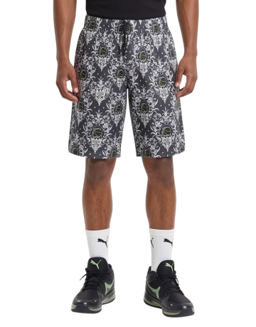 Puma Basketball Lace Em Up AOP Shorts "Blue Crystal"