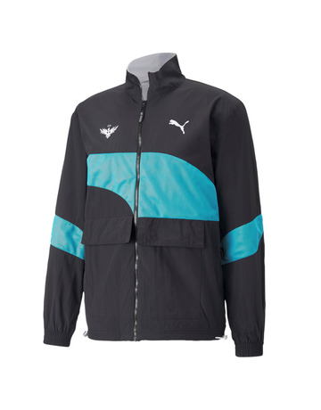 In den Einkaufswagen Puma Basketball LaMelo Clyde Jacke "Black-Sunset Glow" Puma Basketball LaMelo Clyde Jacke "Black-Sunset Glow"