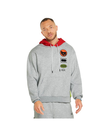 Puma Basketball Playbook Pullover "Light Gray Heather"