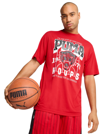 Puma Basketball Rival Rage Tee 4 "Red"