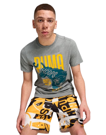 Puma Basketball gewinnen Shot Tee 2 "Medium Gray"