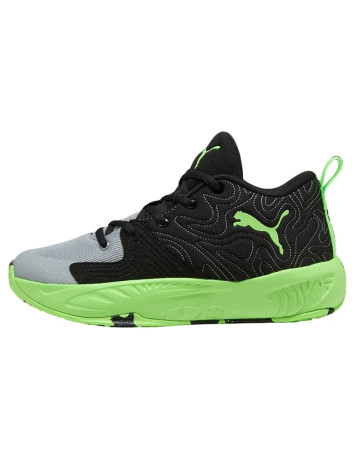 Puma Court Pro 3 Jr. "Black-Green-Gray"
