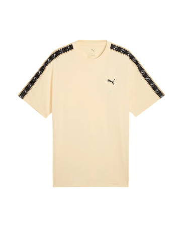 Puma ESS ELEVATED TAPE Relaxed Tee "Buttercream"