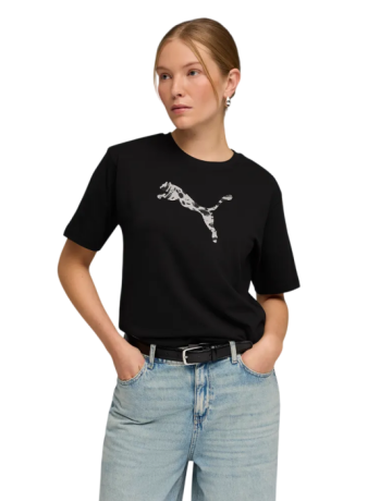 Puma ESS GRAPHIC Animal Relaxed Tee "Black Print"