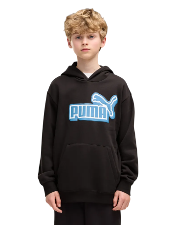 Puma ESS LOGO LAB Relaxed Hoodie FL B "Black"