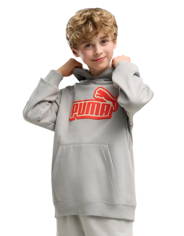 Puma ESS LOGO LAB Relaxed Hoodie FL B "Gray Echo"