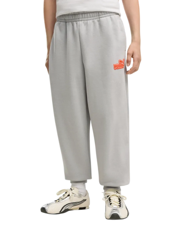 Puma ESS LOGO LAB Relaxed Sweatpants FL B "Gray Echo"