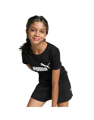 Puma ESS Logo Tee G "Schwarz"