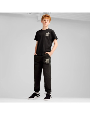 Puma Kinder ESS+ MID 90s Graphic Tee B "Schwarz"