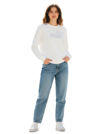 Puma ESS Rhinestone CREW TR "White"