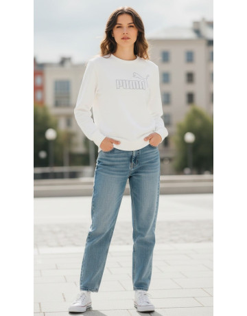 Puma ESS Rhinestone CREW TR "White"