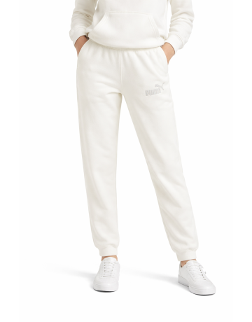 Puma ESS Rhinestone LOGO PANTS TR "White"