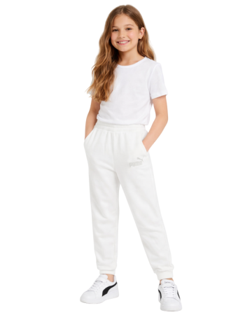 Puma ESS Rhinestone Pants TR G "White"