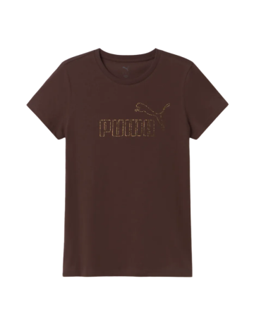 Puma ESS+ RHINESTONE TEE​ "Chocolate Fondue"