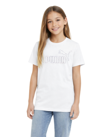 Puma ESS Rhinestone TEE G "White"
