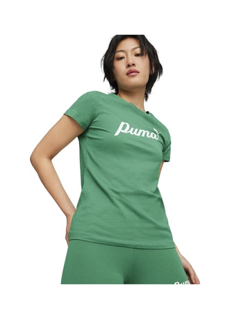 Puma ESS+ Script Tee "Archive Green"