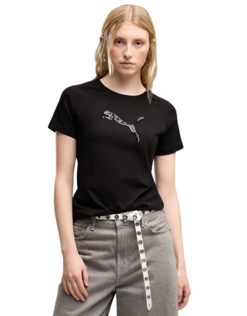 Puma ESS SEQUINS Tee "Black"