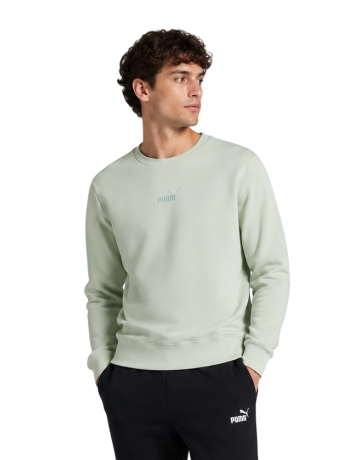 Puma ESS Small No.1 Logo centered Crew FL "Soft Grass"