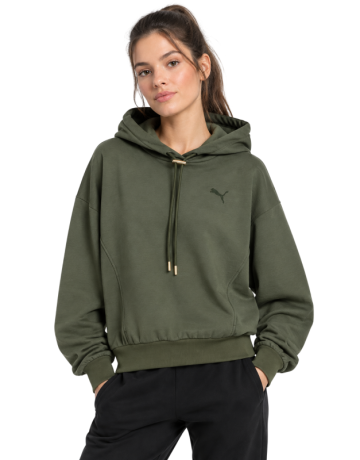 Puma HER Relaxed Hoodie FL "Moss Veil"