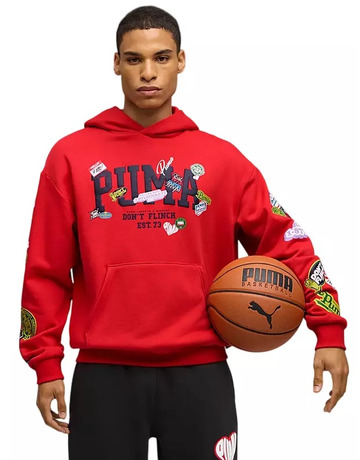 Puma HooperHotline Pullover Hoodie "For All Time Red"