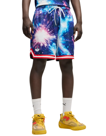 Puma Hoops x Pokémon Mewtwo Short "Black-AOP"