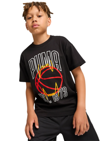 Puma Junior Basketball Winning Shot Tee "White"