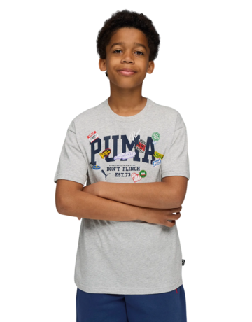 Puma Kids Baskeball HooperHotline Tee "Ligth Gray"