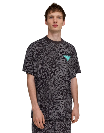 Puma Lamelo X Melo World AOP Tee Oversize "Crystal Black-AOP"