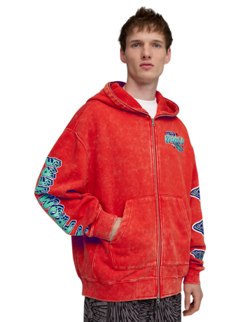 Puma Lamelo X Melo World Zip Up Hoodie "For All Time Red"