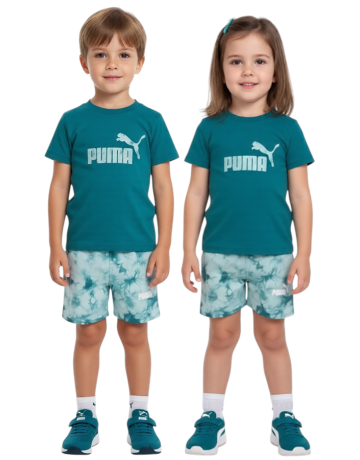 Puma MINICATS ESS TIE-DYE Set INF "Green"