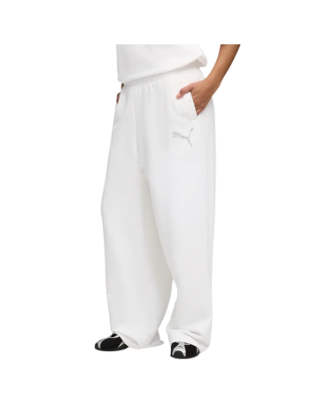 Puma Pantalòn ESS GRAPHIC Bedazzled "White"