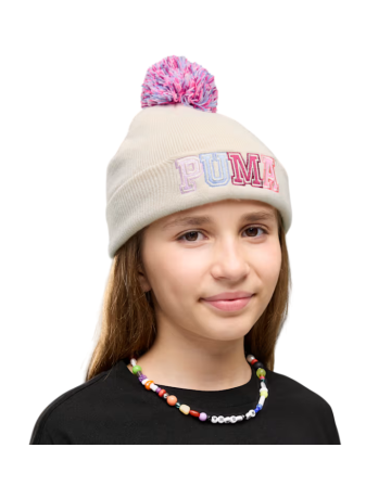 Puma POM POM Mid Crown Beanie Jr "Alpine Snow"