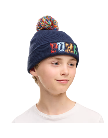 Puma POM POM Mid Crown Beanie Jr "Navy "