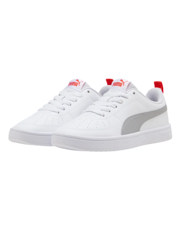 Puma Rickie Jr. "White-Gray Echo-Red Flash"