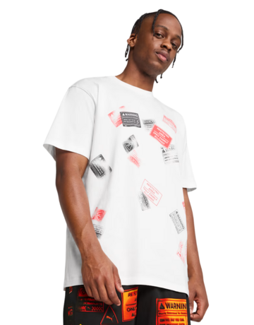 In den Einkaufswagen Puma Scoot Caution Graphic Tee "White" Puma Scoot Caution Graphic Tee "White"