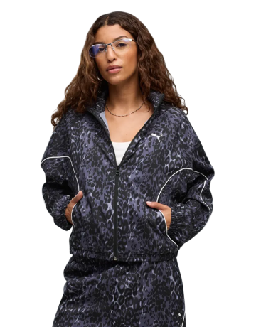 PUMA SPORT ANIMAL Relaxed AOP Full-Zip Woven "Inky Depths"