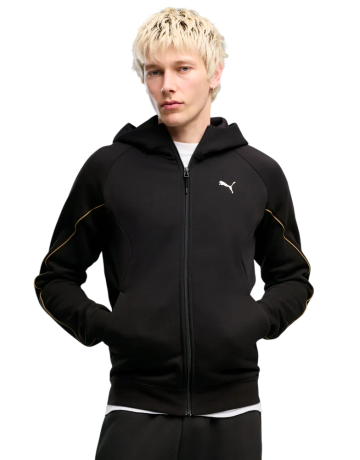 PUMA SPORT Graphic Holiday Full-Zip Hoodie FL " Black"