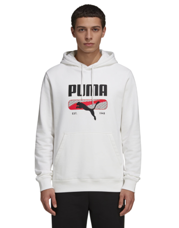 PUMA SPORT Logo Play Hoodie FL "White"