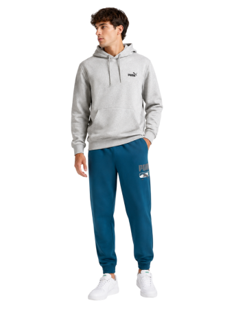 PUMA SPORT Logo Play Sweatpants FL cl "Midnight Petrol"