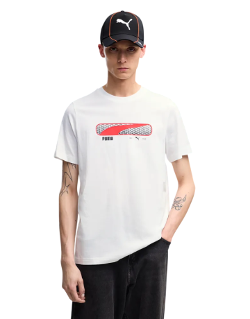 PUMA SPORT Logo Play Tee "White"
