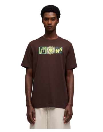 Puma SUNSET DRIVE Graphic Tee "Brown"