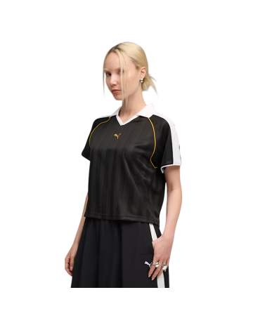 Puma T7 Relaxed Football Jersey "Black"
